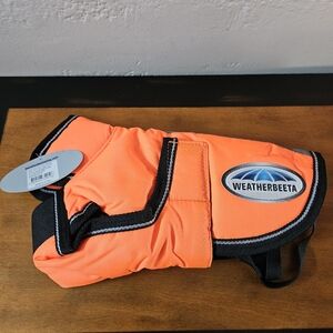 Brand new Weatherbeeta dog parka size 12"